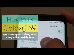 Go ahead and try this solution that should work if you are experiencing random apps crashes.this is caused by one. How To Fix Galaxy S9 App Issue Apps Crashing When Using Wifi Or Mobile Data Youtube