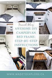 Campervan Bed Frame With Storage
