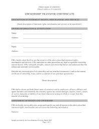 Ownership Transfer Letter Format Templates At