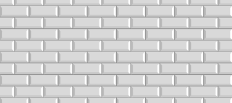 White Colored Brick Ceramic Tiles Wall