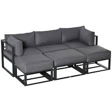 6 Piece Outdoor Sectional Sofa Set