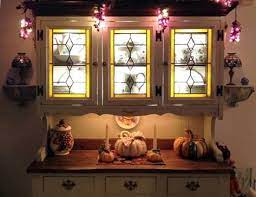 Kitchen Cabinet Doors Decorative Glass