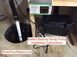 Battery Backup Sump Pump Installation