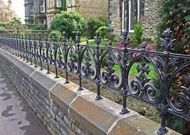 pvc coated cast iron fencing