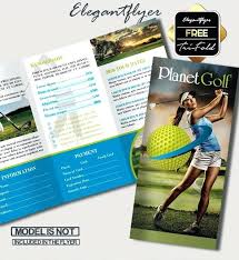 Business Brochure Template Golf Club Free Fold Templates Download