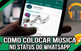 inserir música no status do whatsapp