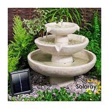 3 Tier Cascading Solar Water Feature