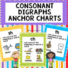 Consonant Digraphs Anchor Charts