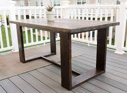 Build Your Own Outdoor Dining Table