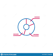 Elections Pie Chart Outline Colored Icon Can Be Used For
