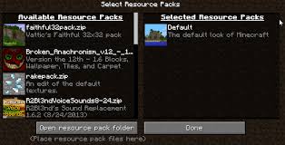 more in 1 7 resource pack selection