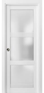 french pocket door frosted glass 3