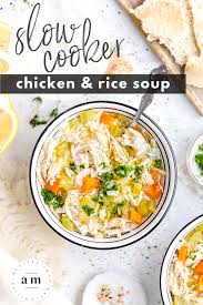 Toss the chicken in your slow cooker. Slow Cooker Chicken And Rice Soup