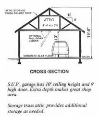 2 car garage attic plan 648 1 24 x