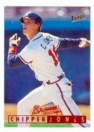 Sports card pricing apps worthpoint. Chipper Jones Baseball Card Atlanta Braves 1995 Fleer