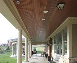 wood ceiling porch ceiling stain to