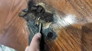 remove burn marks from a dining table