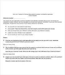 Scholarship Essay Template 7 Free Word Pdf Documents Download