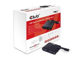 club3d usb c to rj45 usb a c charge out