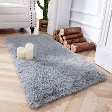 furry area rug carpet non shedding