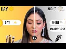 makeup vs night party makeup look