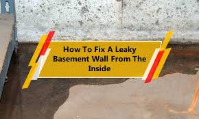 how to fix a leaky basement wall from