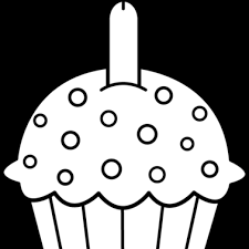 birthday cupcake coloring pages png