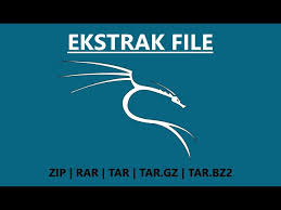 cara ekstrak file di kali linux zip