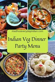indian dinner party menu vegetarian