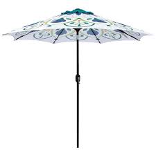 Crank And Tilt Pattern Patio Umbrella