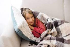 Kid Couch Blanket Stock Photos Royalty