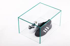 Glass Shoe Display
