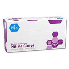 Medpride 50505 Nitrile Powder Free Exam Gloves Large Box Of 100