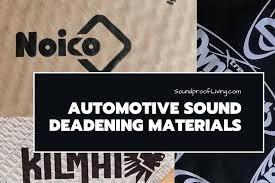 automotive sound deadening materials