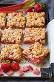 Strawberry Rhubarb Bars With Crumb Topping Cooking Classy  gambar png
