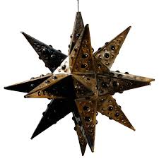 beautiful mexican tin hanging star 2