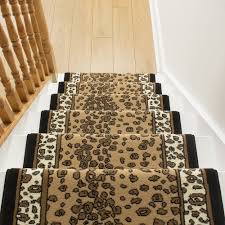 leopard print stair runners runrug