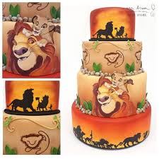 gorgeous lion king cake featuring