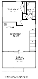 Three bedroom house plan with an open kitchen. 10 Small House Plans With Open Floor Plans Blog Homeplans Com