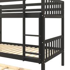 dropship twin over twin bunk beds with