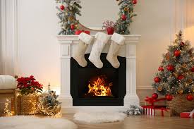 Hanging Stockings On Fireplace