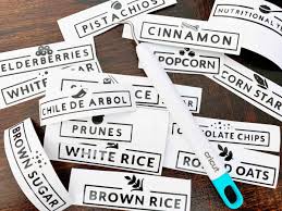 customizable pantry labels for cricut
