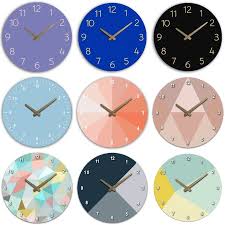 Wood Colorful Wall Clock Wall For Time