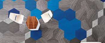 hexagon carpet tile by shaw contract