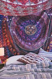 Violet Mandala Wall Hanging Tapestry