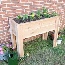 raised garden bed with legs