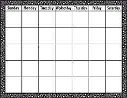 Teacher Created Resources Calendar Chart Black White Crazy Circles 7718