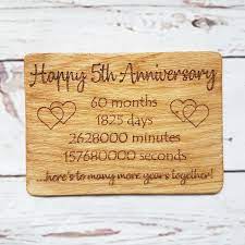 The wallpaper distributed during the 5th anniversary celebration will be decided by you! Personalised Wooden 5th Anniversary Card Make Memento