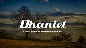 Dhaniel Font Free For