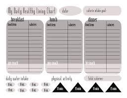 Rational Free Printable Calorie Food Chart Food Calorie List